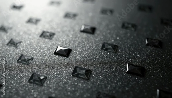 Obraz Subtle repeating diamond motif on a textured surface, monochrome palette, neutral, design, motif