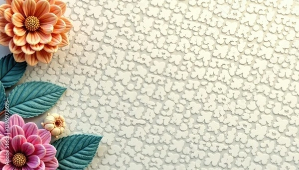 Obraz Subtle repeating geometric motif, neutral tones, minimalist, surface, subtle