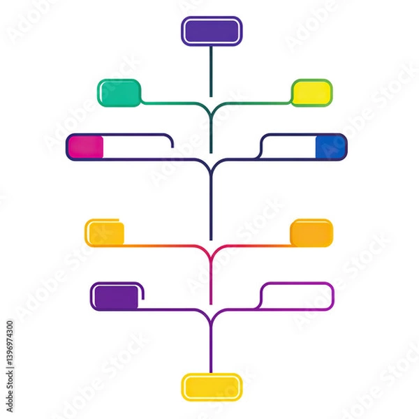 Fototapeta abstract colorful speech bubbles