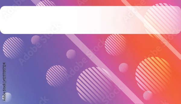 Fototapeta Abstract Background with Lines, Circle. Design For Your Header Page, Ad, Poster, Banner. Vector Illustration with Color Gradient.