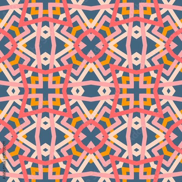 Fototapeta Abstract seamless pattern. This pattern can be used for wallpaper, pattern fills, web page background, surface textures. Vector illustration