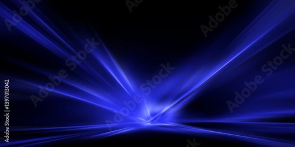 Fototapeta Abstract colorful energy vortex with glowing light in dark space.
