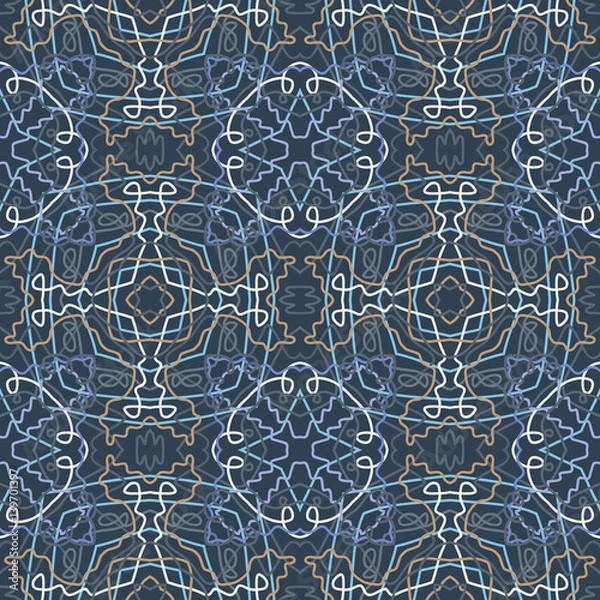 Fototapeta Abstract seamless pattern. This pattern can be used for wallpaper, pattern fills, web page background, surface textures. Vector illustration