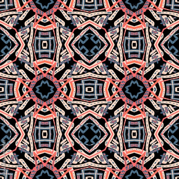 Fototapeta Abstract seamless pattern. This pattern can be used for wallpaper, pattern fills, web page background, surface textures. Vector illustration