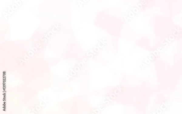 Fototapeta 淡いピンク色のポリゴン背景