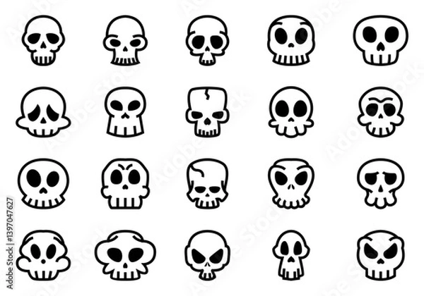 Fototapeta Cartoon Witch Cauldron Element Set