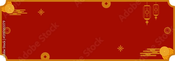 Obraz Chinese Clouds New Year Text