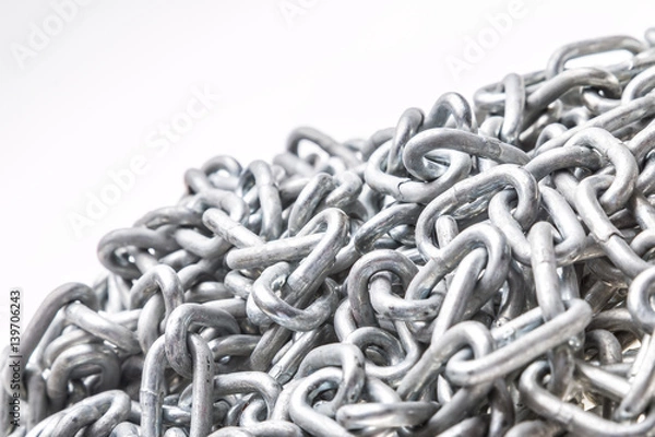 Obraz Chain on a white background