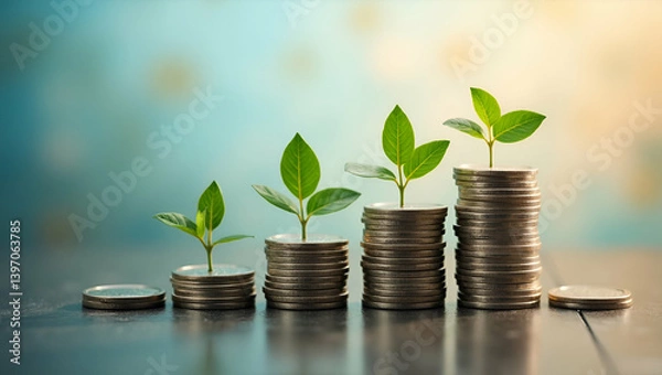 Obraz Mitigating Economic Inequality: Progressive Fiscal Policies, Targeted Social Programs, and Wealth Redistribution for Inclusive Prosperity - Conceptual Image with Empty Space