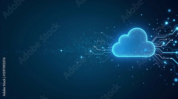 Obraz Dynamic cloud API integration solution enabling seamless connectivity between applications robust data exchange and efficient digital service orchestration for enterprises. in  Photo Stock  Concept  a
