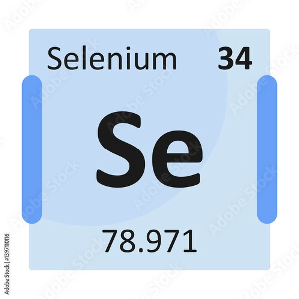 Fototapeta Selenium Bold Black Icon