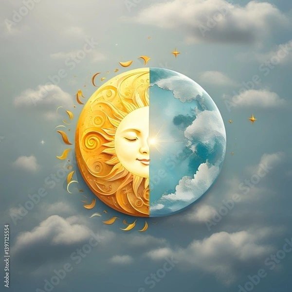 Fototapeta sun and sky