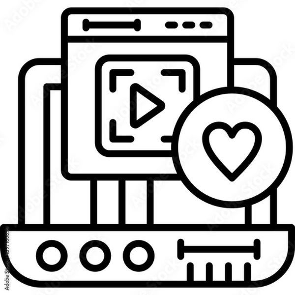 Fototapeta Digital Icon Vector Element