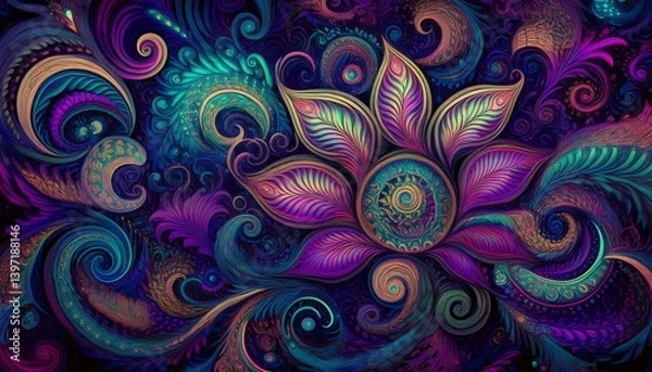 Fototapeta abstract fractal background