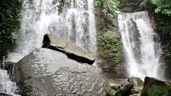 Obraz 沖縄県八重山諸島西表島のゲータの滝