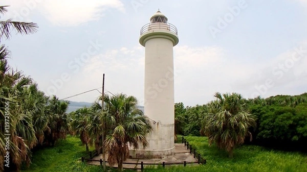 Obraz 沖縄県八重山諸島鳩間島の灯台