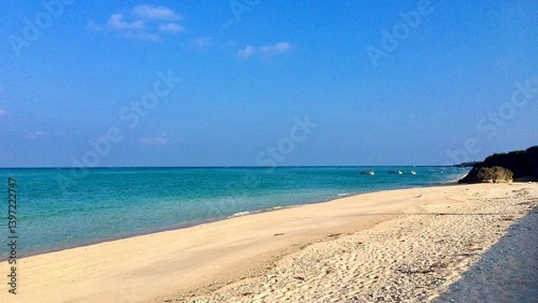 Obraz 鹿児島県与論島の大金久海岸