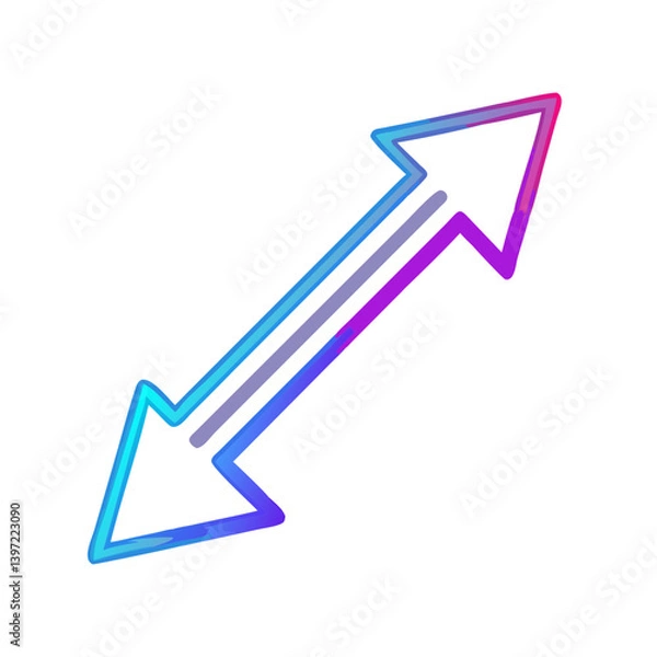 Fototapeta arrow icon, arrow vector illustration-simple illustration of arrow, perfect for arrow logos and icons