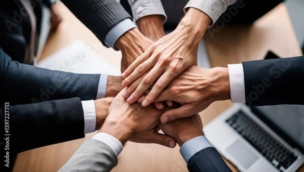 Obraz United Hands: A Powerful Symbol of Teamwork and Collaboration in Business