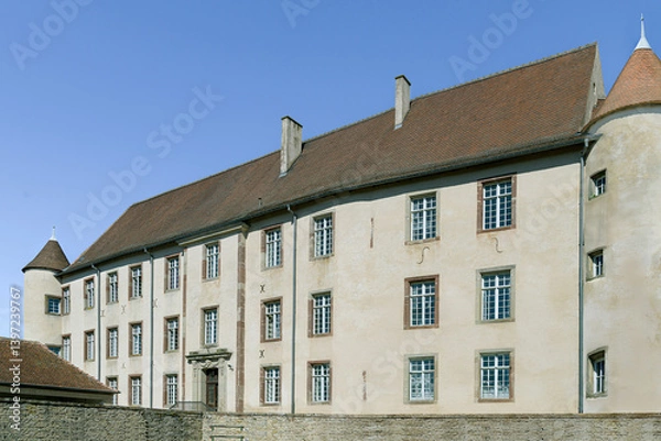 Obraz Château de Fénétrange construction au XIV eme siècle