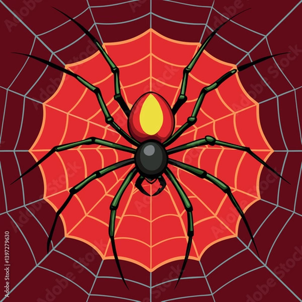 Obraz spider on web
