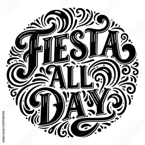 Fototapeta Fiesta All Day Graphic Design