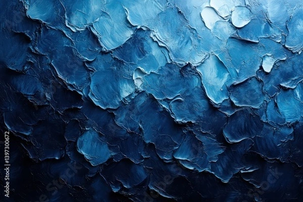 Obraz Abstract Blue Texture Soft Lighting Impressionist Design Calm Atmosphere