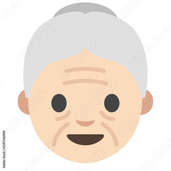 Obraz Light-Skinned Elderly Woman
