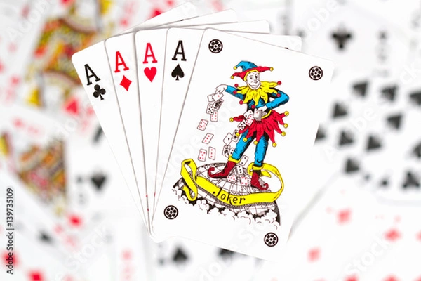 Obraz cards, aces and joker 2