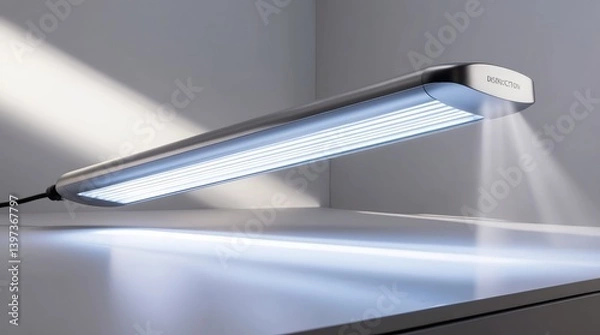 Obraz UV-C Disinfection Light Sterilizing Smooth Surface - Effective Germ Killing Technology
