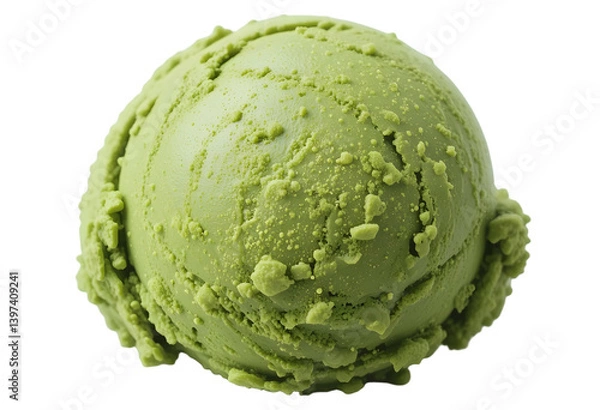 Obraz matcha greentea ice cream isolated