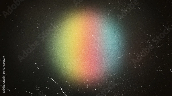 Fototapeta Abstract Rainbow Gradient Background with Grunge Texture and Noise Effect, Ideal for Overlay and Design Projects, Adds a Vintage or Retro Feel to Your Work, Perfect for Posters, Banners