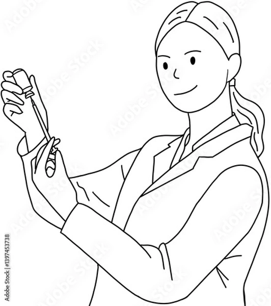 Obraz man writing on a notebook