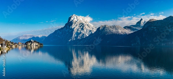 Obraz Wintermorgen am Traunsee