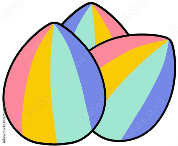 Obraz colorful easter eggs