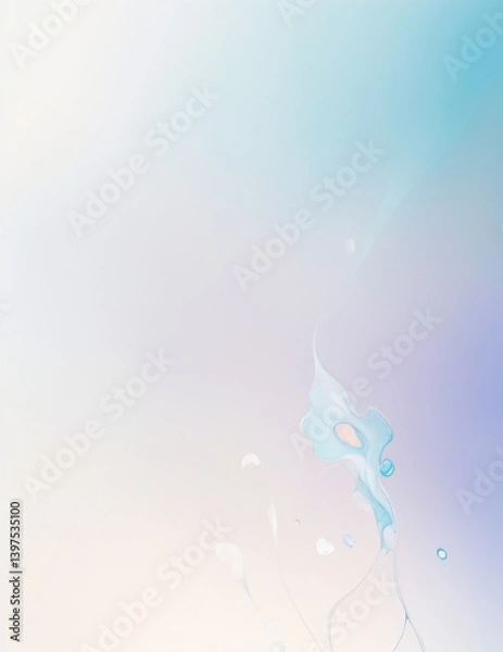 Fototapeta abstract blue background - abstract light blue waves background - Generative AI