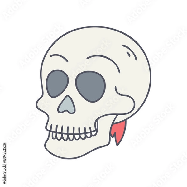 Obraz skull icon, skull vector illustration-simple illustration of skull, perfect for skull logos and icons