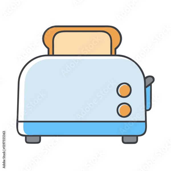 Fototapeta toaster icon, toaster vector illustration-simple illustration of toaster, perfect for toaster logos and icons