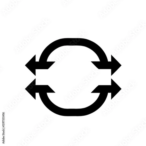 Fototapeta arrow icon vector. isolated vector icon direction vector thin line icon