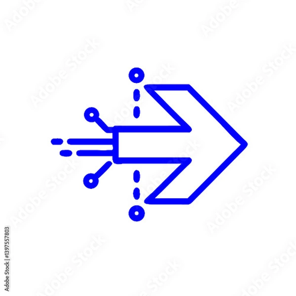 Fototapeta arrows icon in trendy style isolated backgroundcircuit vector icon design template