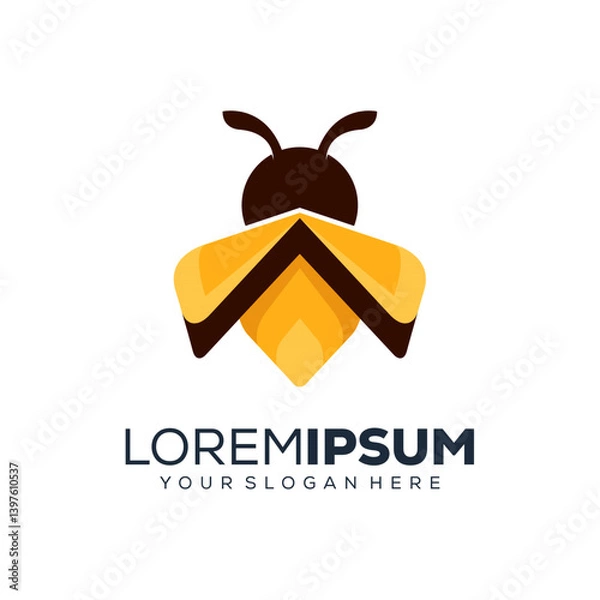 Fototapeta Abstract bee logo design