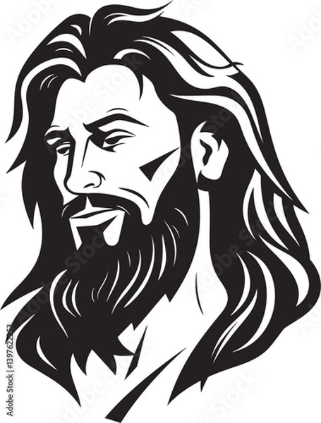 Fototapeta The Jesus Mascot A Playful Representation of Faith That Brings Smiles to All