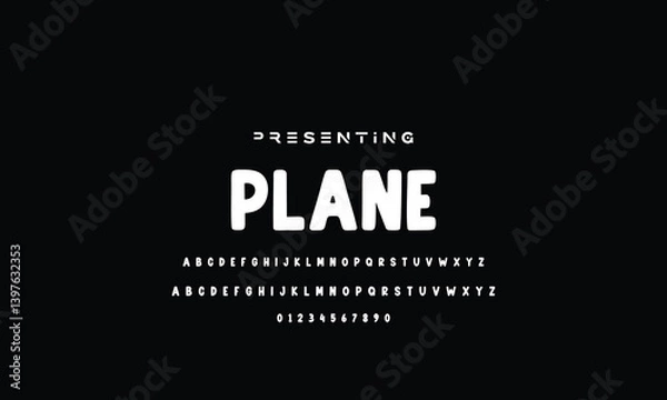 Fototapeta Playful style font design, colorful childish alphabet, letters and numbers vector illustration. font modern bouncy typeset, lively friendly alphabet. Playful cheerful letters.