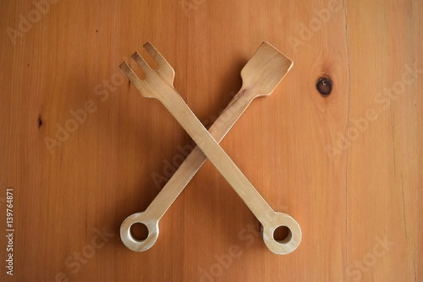 Obraz wooden cutlery