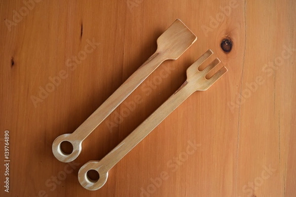 Obraz wooden cutlery
