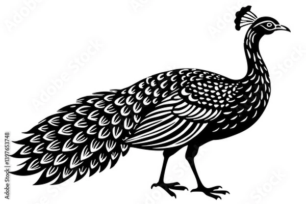 Fototapeta Stunning image of a wild bird in its natural habitat, showcasing the grace, color, and freedom of avian wildlife. Ideal for use in nature-themed projects, birdwatching content, environmental campaigns