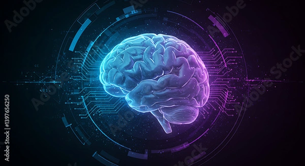 Fototapeta human brain model