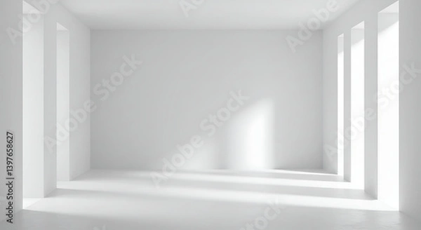 Fototapeta empty white room