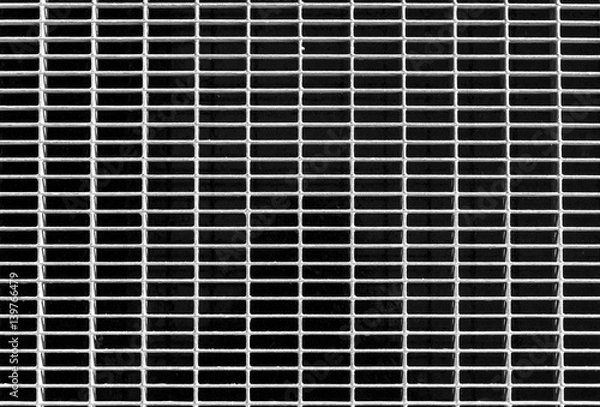Obraz The background of metal mesh of rectangular holes