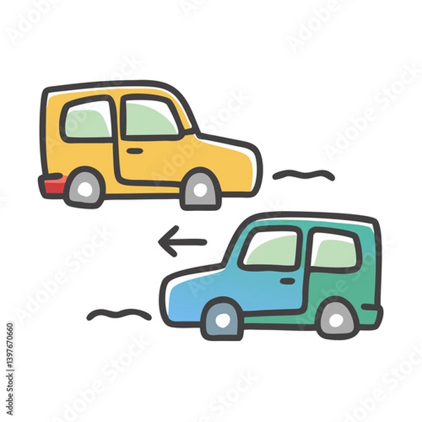 Fototapeta crossover icon, crossover vector illustration-simple illustration of crossover, perfect for crossover logos and icons